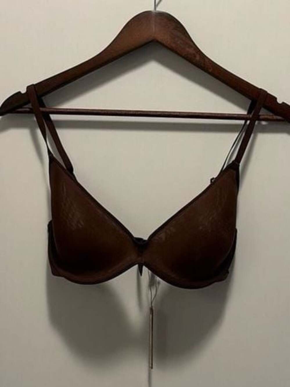 SKIMS Weightless Scoop Bra, Cocoa Brown Underwire, NWT, Size 34D